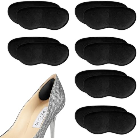 Flintronic 6 Paires de Coussinet Talon Chaussure, Auto-adhésif Protege Talon Chaussure, Cousinette Talon de Sport Antidérapant, pour Chaussures Trop Grandes, Sneakers, Talons Hauts