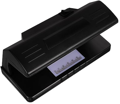SHOWERORO Portable Uv Money Detector with Ruler Small Fake Currency Detector for Travel and Cash Verification for Money Checking