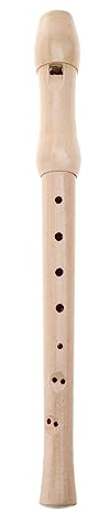 NOLOWY Flauto dolce soprano per bambini, chiave tedesca in do, 8 fori, in legno, per adulti e principianti, con borsa