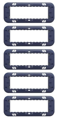 5 Supporti per placca 6 moduli/posti, Compatibile Con BTicino Axolute, Scatola/Cassetta 506/507, Realizzato In plastica di alta qualità, 100% compatibile con le placche e i moduli originali