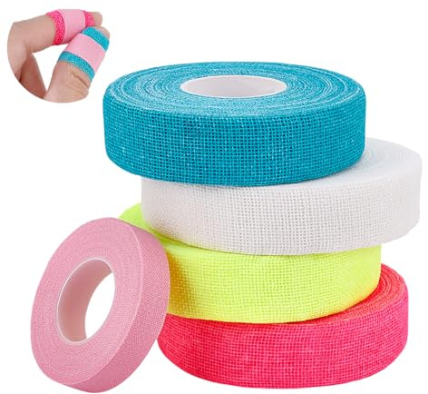 PH PandaHall 61m 5 Couleurs Ruban Dé à Coudre pour Couture à la Main 19mm 10mm Rubans en Coton pour Tricoter et Protéger les Doigts pour le Matelassage à la Main et Artisanale, 5 roulette