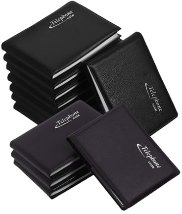 Gadpiparty 12er Satz Kleiner Telefon Adressbuch Klein Taschenbuch Leicht zu Tragen mit Langlebigem Papiermaterial für Geldbörse und Handtasche zum Eintragen von Telefonnummern und Adressen