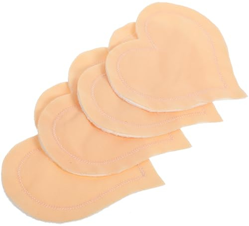 HEANUJJ Reusable Nursing Pads 2 Pairs, Breathable Anti-Overflow Breast Pads for Breastfeeding, Washable Heart-Shaped Soft Cotton Nursing Cushions for Moms
