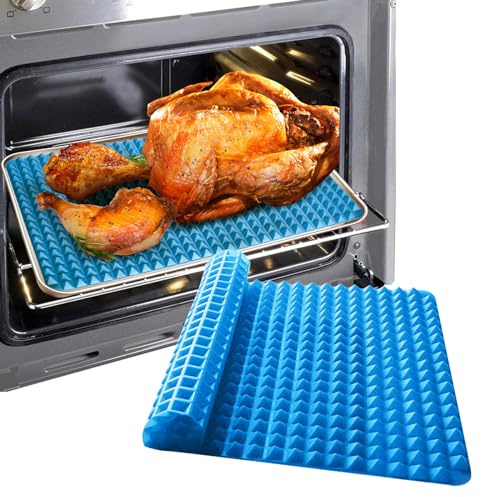 XJBTBA Plaque de Cuisson pyramidale en Silicone Diamond Chef Mat Mats Four Antiadhésif Pâtisserie Pack de Grande Valeur, réduisant Les Feuilles de Cuisson saines résistantes à la Chaleur pour Griller
