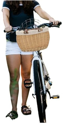 Hundkorg cykel husdjur, katter, hundar, cykel frontkorg för racercyklar, shopping, ridning (skog)