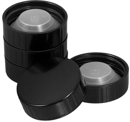 balacoo Tappi da per e Vetro Plastica in Olio Neri Bottiglie Ermetica 38mm Chiusura Riutilizzabile Borracce