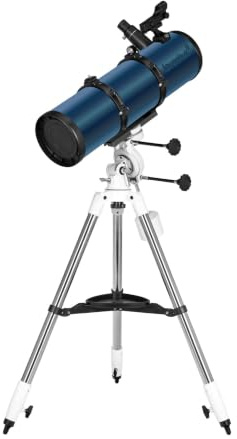 Levenhuk New Skyline Plus Spiegelteleskop Astronomie Profi für Erwachsene | 130/650P, Newton-Reflektor Fortgeschrittene, mit SQ2-Äquatorialhalterung, Stativ, Komplett-Set für Deep-Sky Beobachtung