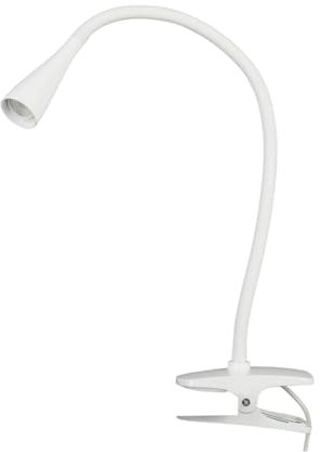 LED Lámpara de pinza 'Baris' (Moderno) en Blanco hecho de Metal (1 llama,) de Lindby | lámpara de mesa, lámpara de mesa, lámpara de lectura