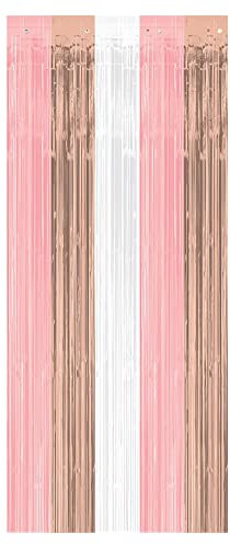 Amscan 242679 Door Curtain - Rose Gold/Blush