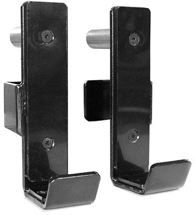 AmStaff Fitness J-Hooks Power Rack für 5,1 x 5,1 cm Tube Squat Rack Befestigung, J Cups Langhantelhalter für Power Cage, Heavy Duty 453.6 kg Kapazität, (2er-Set)