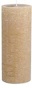 Chic Antique Macon rustikale Stumpenkerze versch.Farben und Größen Kerze Antik NEU Altarkerzen 100 % Paraffin lange Brenndauer (Honig, 25x10 cm)