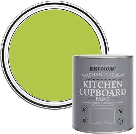 Rust-Oleum Green Kitchen Cupboard Paint in Gloss Finish - Key Lime 750ml