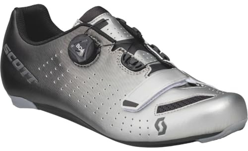 SCOTT Road Comp Boa Rennrad Fahrrad Schuhe metallic silberfarben/schwarz 2026: Größe: 47