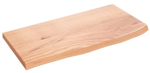 vidaXL Étagère Murale Marron Clair 60x30x2 cm Bois chêne Massif traité