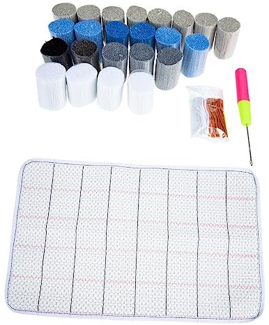 SEWACC Knüpfteppich Für Erwachsene Latch Hook Kit Für Heimdekoration Und Anleitung Für Kissen Decken Und Designs