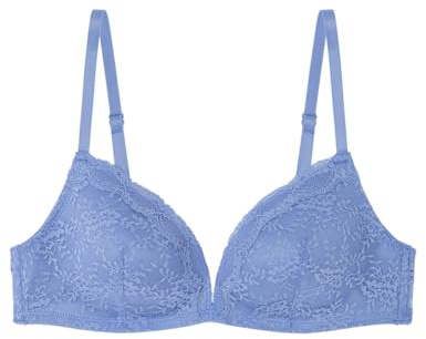 Women'secret Reggiseno a Molla Triangolare da Donna, Blu, 4B