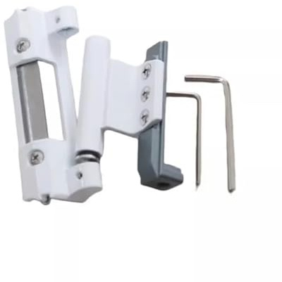 HWWW Pont cassé de porte de fenêtre, ouverture intérieure en aluminium, charnière de quincaillerie à l'envers
