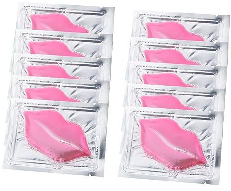 DECOMELODY 15pcs Exfoliating and Moisturizing Lip Pads Collagen Nourishing Hydrating Lip Masks for Dry Cracked Repair and Smooth Texture