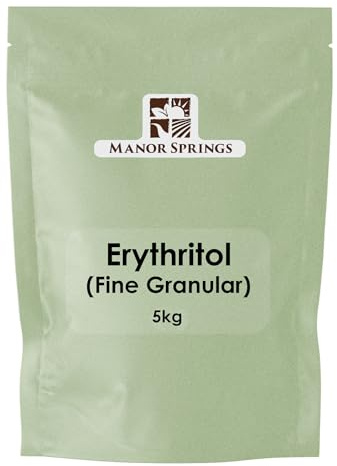100% Erythritol 5kg Zero Calorie Plant-Based Sugar Alternative by Manor Springs