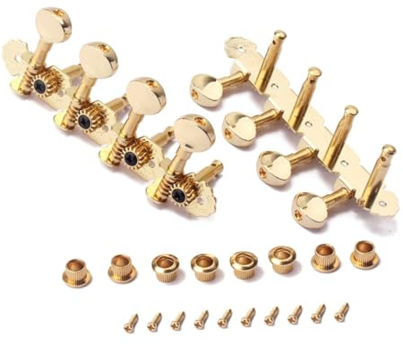 GALPADA Mandolinen-mechaniken Gitarren-stimmwirbel Lr-tuner-set Mit Befestigungsschrauben Aderendhülsen Passend Für Rechts Und Linkshänder Instrumententeile Für Mandoline -saitige Gitarre