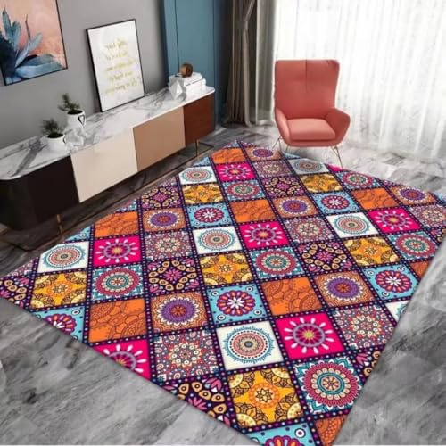 RUGMRZ Rugs for Living Room Wohnzimmer rutschfeste Wasserwaschige Einfache Dekoration Bereich Teppich Design Farbe Waschbarer Läufer Flurteppich rutschfest Flokati Teppich170X240Cm