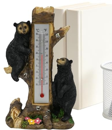Opilroyn Termometro da Esterno | Decorazione con Indicatori a Doppia,Monitor Per Il Controllo Della Temperatura Interna | per Patio Giardino Balcone Garage e Esterno