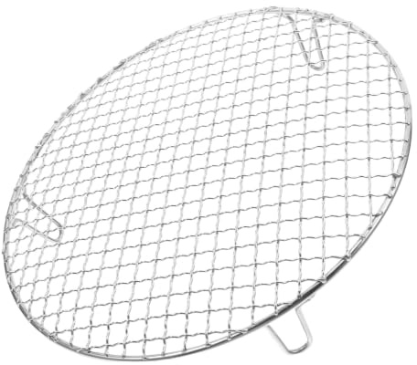 iplusmile Parrilla de Barbacoa Redonda de Acero Inoxidable Patas, Portátil y Multiusos para Uso en Interiores y Exteriores, Adecuado para Cocinar y Enfriar Alimentos