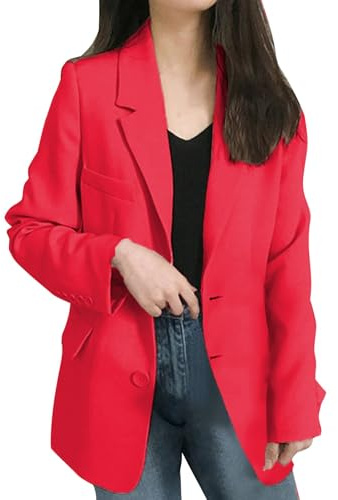 Generisk damblazer, rosa, modern, sweatblazer, stora storlekar, traditionell kavaj, sportig kostymjacka, bomull, businessblazer, långärmade kostymer, elegant kavaj, knappslå på kappa, vintage, blazer