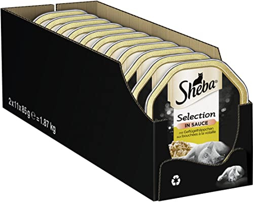 Sheba Vuxen Kattmat, 85 g (22 stycken), Flerfärgad
