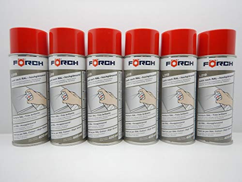 FEUERROT ROT RAL 3000 GLÄNZEND DOSE Lack LACKSPRAY Spray SPRAYDOSE 400ML (6)