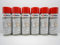 FEUERROT ROT RAL 3000 GLÄNZEND DOSE Lack LACKSPRAY Spray SPRAYDOSE 400ML (6)
