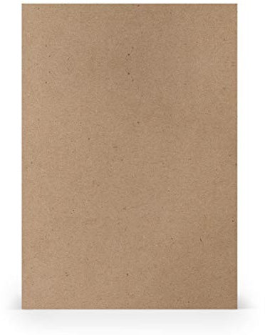 PAPERADO 100x Kraftpapier DIN A4 - Braun 170 g/m² Papierbögen - Bastelpapier in 29,7 x 21 cm Malen, Basteln & Drucken