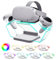 Hibloks RGB Magnetic Charging Station for Meta/Oculus Quest 2 Accessories,Acrylic Holder for Quest 2 Headset and Controllers, Convenient Charging for Quest 2 Controllers