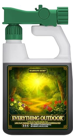 Humboldts Secret Everything Outdoor 5-5-5 Liquid Fertilizer with Norwegian Kelp & Micronutrients | for Lawns, Gardens, Vegetables, Flowers, Trees & Shrubs | 32 Ounce