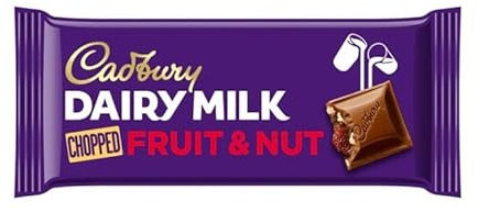 Cadbury Lait laitier Fruits et noix 95g x 22 barres