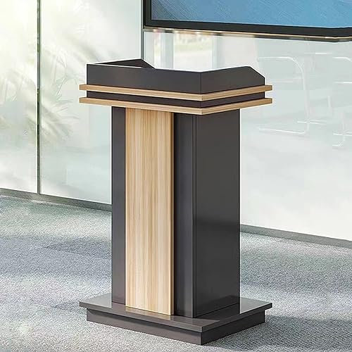 WooDeY Holz-Podium,Holzpodium, Kirchenkanzel, Rednerpult mit Ablagefach, bodenstehendes Podium, für Kirche, Büro, Schule, Rezeption, einfache Montage