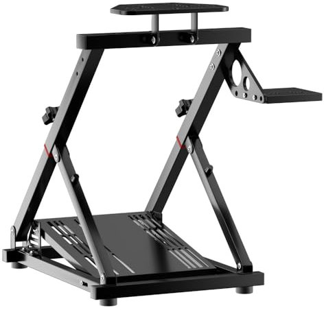 XRhinorth Supporto per Volante da Corsa, Pieghevole Inclinabile Supporto Volante compatibile con Logitech G29 G920 G923 compatibile con Thrustmaster T248 T300 TGT – Xbox PS4 PS5 PC