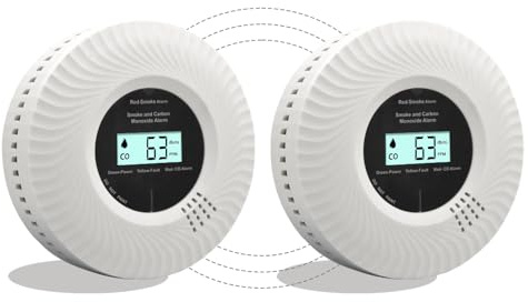 Interlink smoke and carbon monoxide detector with voice alarm, 10-year battery, certified according to EN14604 & EN50291, battery included (2)