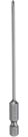 sourcing map #1 Phillips Screwdriver Bit PH1 1/4 Hex Shank 4 (100mm) Long Magnetic S2 Steel Industrial Grade Screw Driver Bit Cross Head Electric Drill Bits 0.098 (2.5mm) Rod