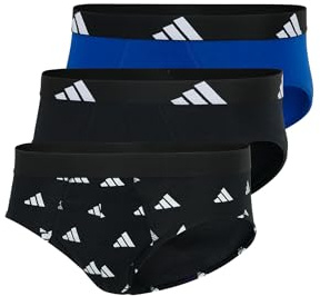 adidas mäns trosor 3-pack brev (3-pack) – Active Flex Cotton underkläder, flerfärgade 2_4AM001, M, Multicolor 2_4am001, M
