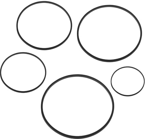 guduling 15 Pcs Aquarium Floating Plant Corral,Pond Feeding Ring,5 Sizes of Fish Feeding Ring, Floating Plant corral for Intercepts Floatings Plants,Fishs Feedings Ring(Black)