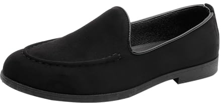 Chaussures de loisirs pour homme - Mocassins plats en daim à mémoire de forme - Chaussures bateau classiques - Chaussures décontractées - Mocassins confortables - Larges pieds - Chaussures de conduite