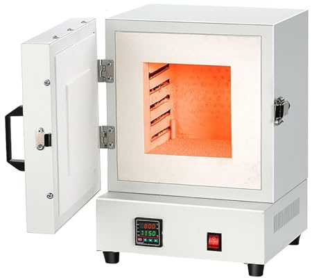 jcwwolk Elektrisk bränningsugn, kompakt ugn, maximal temperatur 1150 ℃, lämplig för smyckestillverkning, metallgjutning, keramiskt glas och gör-det-själv-projekt