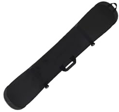 wueiooskj Leicht zu transportierende Snowboardtasche für Reisen und Outdoor Aktivitäten, schützende Skitasche mit weichem, gepolstertem Schultergurt, Schwarz, 150 cm