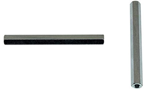 SN-TEC Distanzmutter/Langmutter/Distanzbolzen 6-kant M8 x 100mm verzinkt (10 Stück)