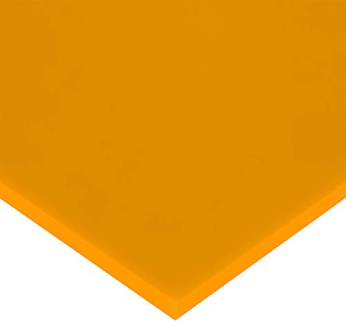 in-outdoorshop Zuschnitt Acrylglas Platte in unterschiedlichen Farben (400mm x 400mm x 3mm, orange fluoreszierend)