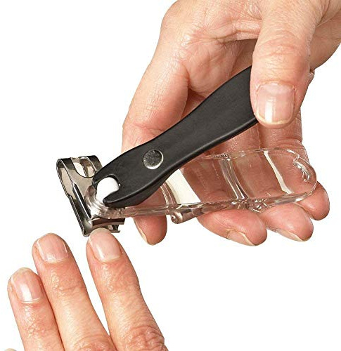 CAREOR 360 Grad Drehbarer Nagelknipser Edelstahl scharfe Klinge Finger und Zehennagelknipser, Trimmer und Cutter Zehennagelknipser Ergonomisches Design zum einfachen Trimmen von Finger- und Fußnägeln