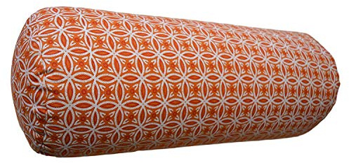 Tvamm Lifestyle Yoga Bolster 60 x 22 cm Organic Spelt Husks Filled (Orange)