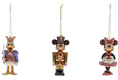 Disney Set 3-TLG. Donald Duck + Micky + Minnie Maus (Nutcracker/Nussknacker - Optik) -