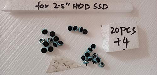 20 PCS Screw Compatible For HP Compaq 2.5 Hard Drive HDD SSD Isolation Grommet Mounting screws 594220-001 511945-003 DC7800 DC7900 400 600 700 800 480 680 880 G1 G2 G3 G4 G5 G6